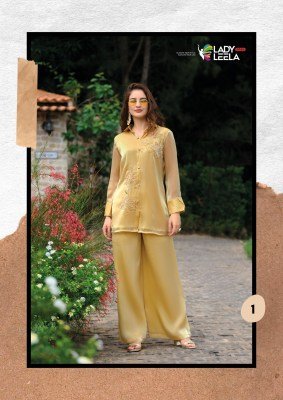 Lady Leela Marbles 7 Luxe Handwork Co ord Set Silk Top And Bottom Designer Culottes  Wholesale co ord set catalogs