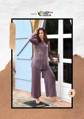 Lady Leela Marbles 7 Luxe Handwork Co ord Set Silk Top And Bottom Designer Culottes  Wholesale co ord set catalogs