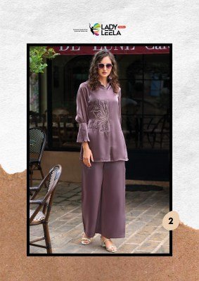 Lady Leela Marbles 7 Luxe Handwork Co ord Set Silk Top And Bottom Designer Culottes  Wholesale co ord set catalogs