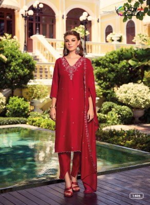 Lady Leela Noor 2 Shimmer Vichitra Handwork Suit Set Handwork Shimmer Vichitra Pant Suit with Embroidered Dupatta Wholesale kurtis catalogs