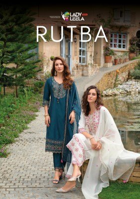 Lady Leela Rutba Pure Viscose Silk Kurti with Hand Embroidery  Sleeve And Daman Work  Matching Silk Pant And Embroidered Organza Dupatta Wholesale kurtis catalogs