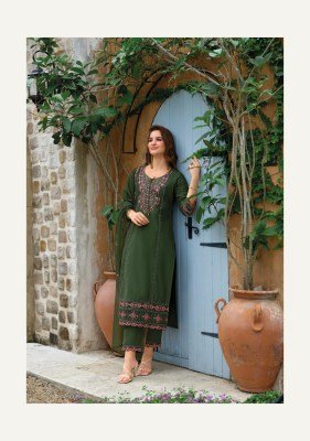Lady Leela Rutba Pure Viscose Silk Kurti with Hand Embroidery  Sleeve And Daman Work  Matching Silk Pant And Embroidered Organza Dupatta Wholesale kurtis catalogs