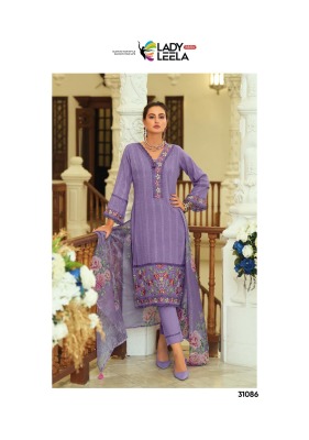 Lady Leela Summer Treads Vol 2 Pure Cotton Embroidery And Handwork Dress Set Top Bottom And Dupatta Wholesale  kurtis catalogs