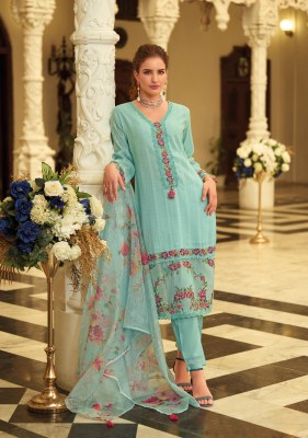Lady Leela Summer Treads Vol 2 Pure Cotton Embroidery And Handwork Dress Set Top Bottom And Dupatta Wholesale  kurtis catalogs