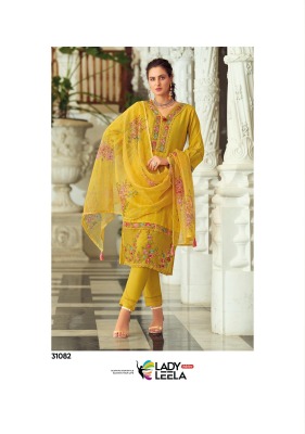 Lady Leela Summer Treads Vol 2 Pure Cotton Embroidery And Handwork Dress Set Top Bottom And Dupatta Wholesale  kurtis catalogs