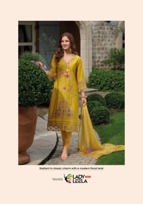 Lady Leela Zoya Designer Embroidered Viscose Silk Kurti Set with Organza Dupatta And Wholesale kurtis catalogs
