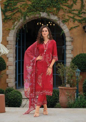 Lady Leela Zoya Designer Embroidered Viscose Silk Kurti Set with Organza Dupatta And Wholesale kurtis catalogs