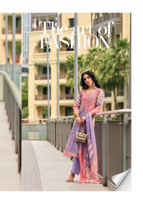 Lady Leela by Summer Pastels pure linen fancy kurti pant and dupatta catalogue readymade suit catalogs