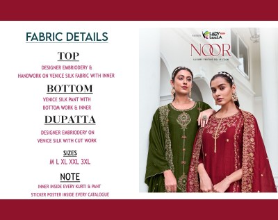 Lady leela by Noor designer embroidered readymade suit catalogue at affordable rate readymade suit catalogs