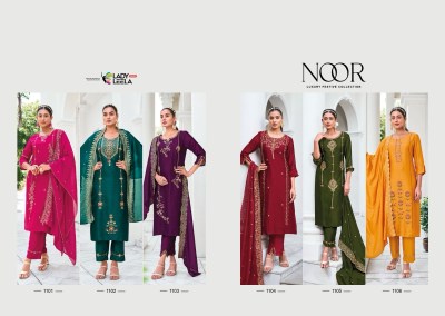 Lady leela by Noor designer embroidered readymade suit catalogue at affordable rate readymade suit catalogs
