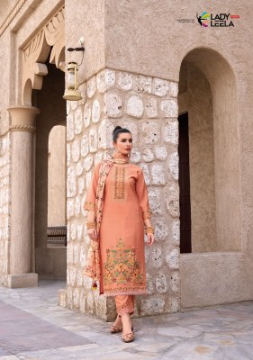 Lady leela by Riwayat heavy silk embroidered readymade kurti pant and dupatta catalogue at low rate readymade suit catalogs