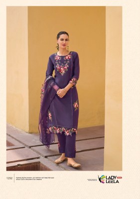 Lady leela by Shiddat 2 heavy embroidered fancy kurti pant and dupatta catalogue at amaviexpo readymade suit catalogs