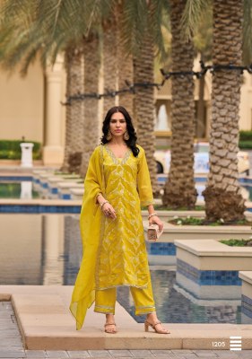 Lady leela by Shimmer pure jacquard embroidered readymade suit catlogue at amaviexpo readymade suit catalogs