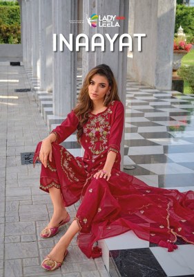 Lady leela by inaayat premium festival collection of kurti pant and dupatta catalog at wholesale rate Amavi