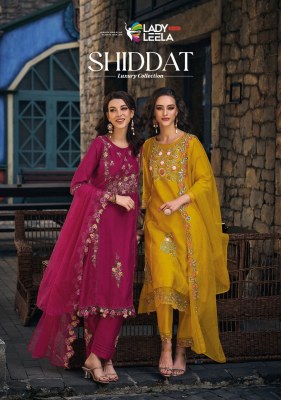 Lady leela by shiddat heavy handwork embroidery kurti pant with designer dupatta at wholesale rate Amavi