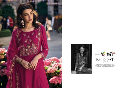 Lady leela by shiddat heavy handwork embroidery kurti pant with designer dupatta at wholesale rate kurtis catalogs