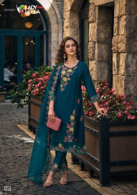 Lady leela by shiddat heavy handwork embroidery kurti pant with designer dupatta at wholesale rate kurtis catalogs