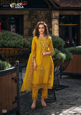 Lady leela by shiddat heavy handwork embroidery kurti pant with designer dupatta at wholesale rate kurtis catalogs