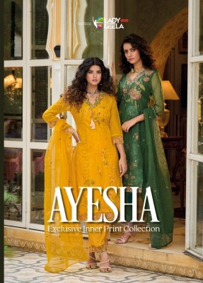 Lady leela present Ayesha embroidered readymade suit catalogue at low rate Lady leela