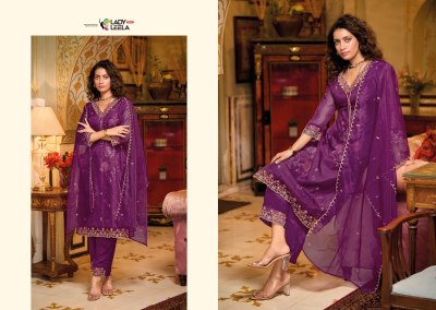 Lady leela present Ayesha embroidered readymade suit catalogue at low rate readymade suit catalogs