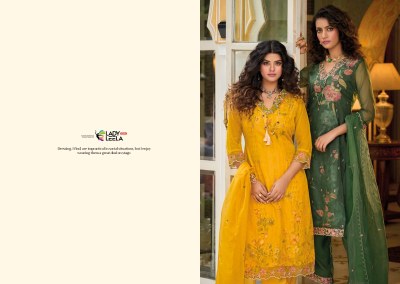 Lady leela present Ayesha embroidered readymade suit catalogue at low rate readymade suit catalogs