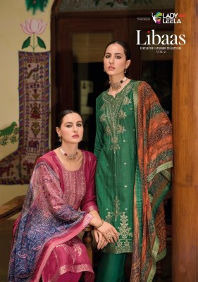 Lady leela present Libaas 2 pure viscose designer kurti pant and dupatta catalogue at affordable rate Lady leela