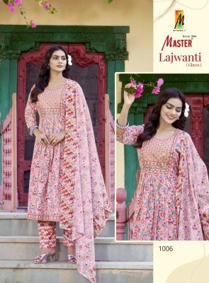 Lajwanti by Master Cotton Ghera anarkali Ghera readymade suit with affordable rate readymade suit catalogs