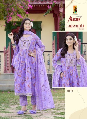 Lajwanti by Master Cotton Ghera anarkali Ghera readymade suit with affordable rate readymade suit catalogs