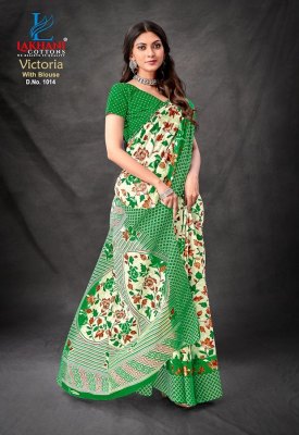 Lakhani Victoria premium cotton printed saree with blouse collection  sarees catalogs