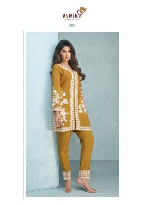Lakhnavi vol 4 by vamika heavy reyon lakhnavi embroidered work co ord set catalogue Size wise Combo Set