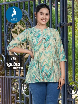 Lavina by Kaya Chanderi modal foil printed western wear catalogue at affordable rate western wear catalogs