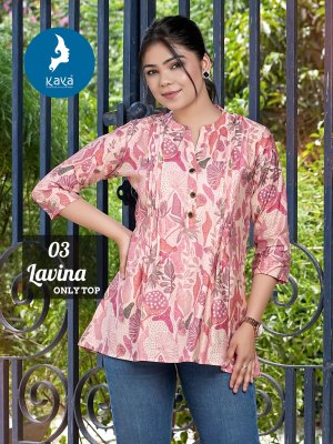 Lavina by Kaya Chanderi modal foil printed western wear catalogue at affordable rate western wear catalogs