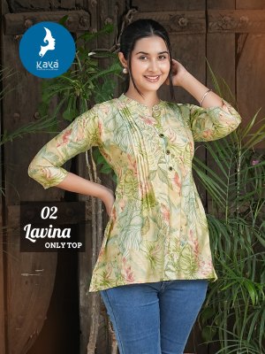 Lavina by Kaya Chanderi modal foil printed western wear catalogue at affordable rate western wear catalogs