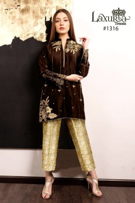 Laxuria Trendz Launch d no 1316 Special Winter Collection  readymade co ord set at wholesale rate readymade suit catalogs