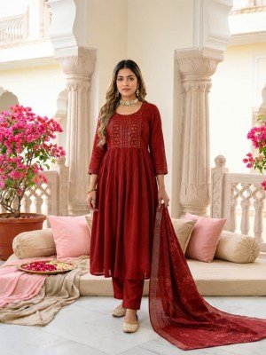 Lee Mal Chanderi Kurti Pant with Gicha Silk Dupatta Set kurti pant with dupatta Catalogs
