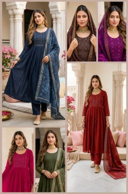 Lee Mal Chanderi Kurti Pant with Gicha Silk Dupatta Set kurti pant with dupatta Catalogs