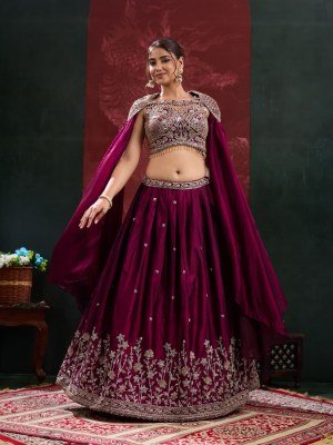 Lehenga Design No. A539 NC Satin Beads Work with Blouse  Womens