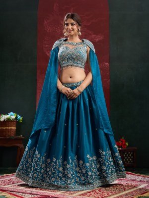 Lehenga Design No. A539 NC Satin Beads Work with Blouse  lehenga choli