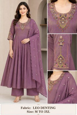 Leo Denting 3-Piece Round Palazzo Set 