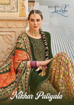 Levisha by Nikhar Patiyala designer embroidered unstitched salwar suit catalogue at low rate Levisha