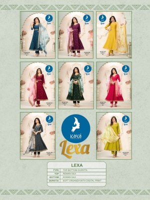Lexa by Kaya Heavy roman silk designer anarkali suit catalogue at amaviexpo fancy Anarkali suit catalogs