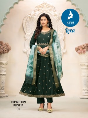 Lexa by Kaya Heavy roman silk designer anarkali suit catalogue at amaviexpo fancy Anarkali suit catalogs