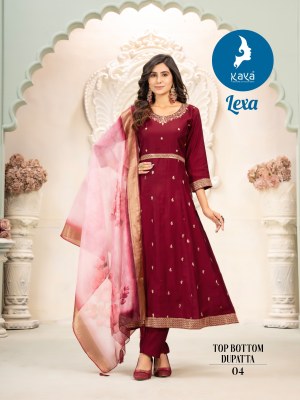 Lexa by Kaya Heavy roman silk designer anarkali suit catalogue at amaviexpo fancy Anarkali suit catalogs