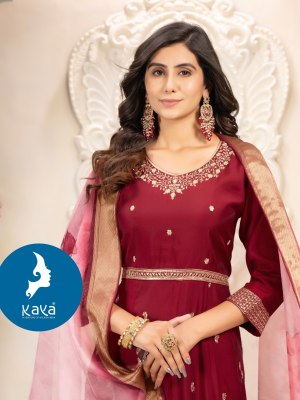 Lexa by Kaya Heavy roman silk designer anarkali suit catalogue at amaviexpo fancy Anarkali suit catalogs