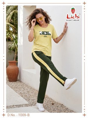 Lichi Premium Cotton Hojiyari Ladies Night Suit night wear catalogs