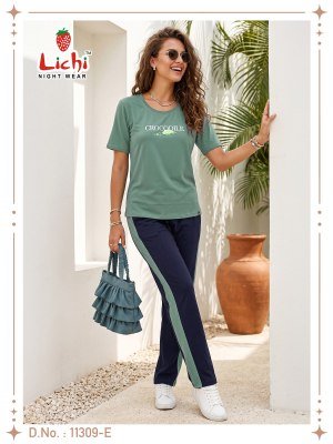 Lichi Premium Cotton Hojiyari Ladies Night Suit night wear catalogs