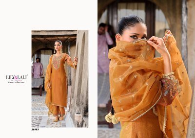 Lily And Lali Dilbar Top Set Handcrafted Fancy Simmer Silk with Exclusive Sleeve And Lace Bottom  Embroidered Net Dupatta with Tassels Wholesale kurtis catalogs