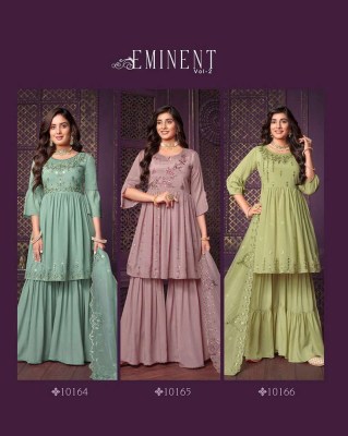 Lily And Lali Eminent Vol 2 Exclusive Premium Collection Kurti Dupatta With Chiffon Gharara Collection  kurtis catalogs