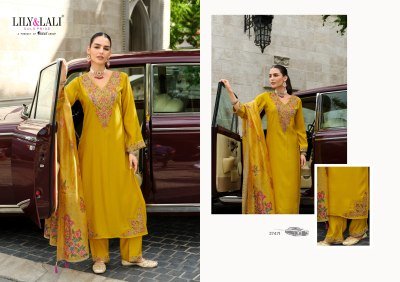 Lily And Lali Ibadat Premium Viscose Silk Embellished Suit with Pocket Pants And Dupatta Wholesale  kurtis catalogs