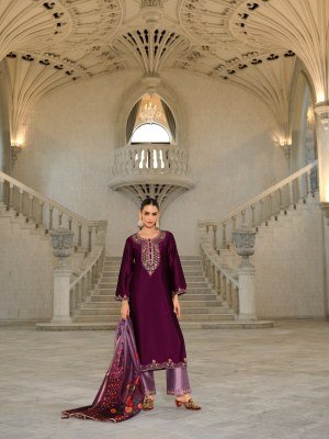 Lily And Lali Monica Festival Collection Silk Top And Dupatta Set Wholesale kurtis catalogs